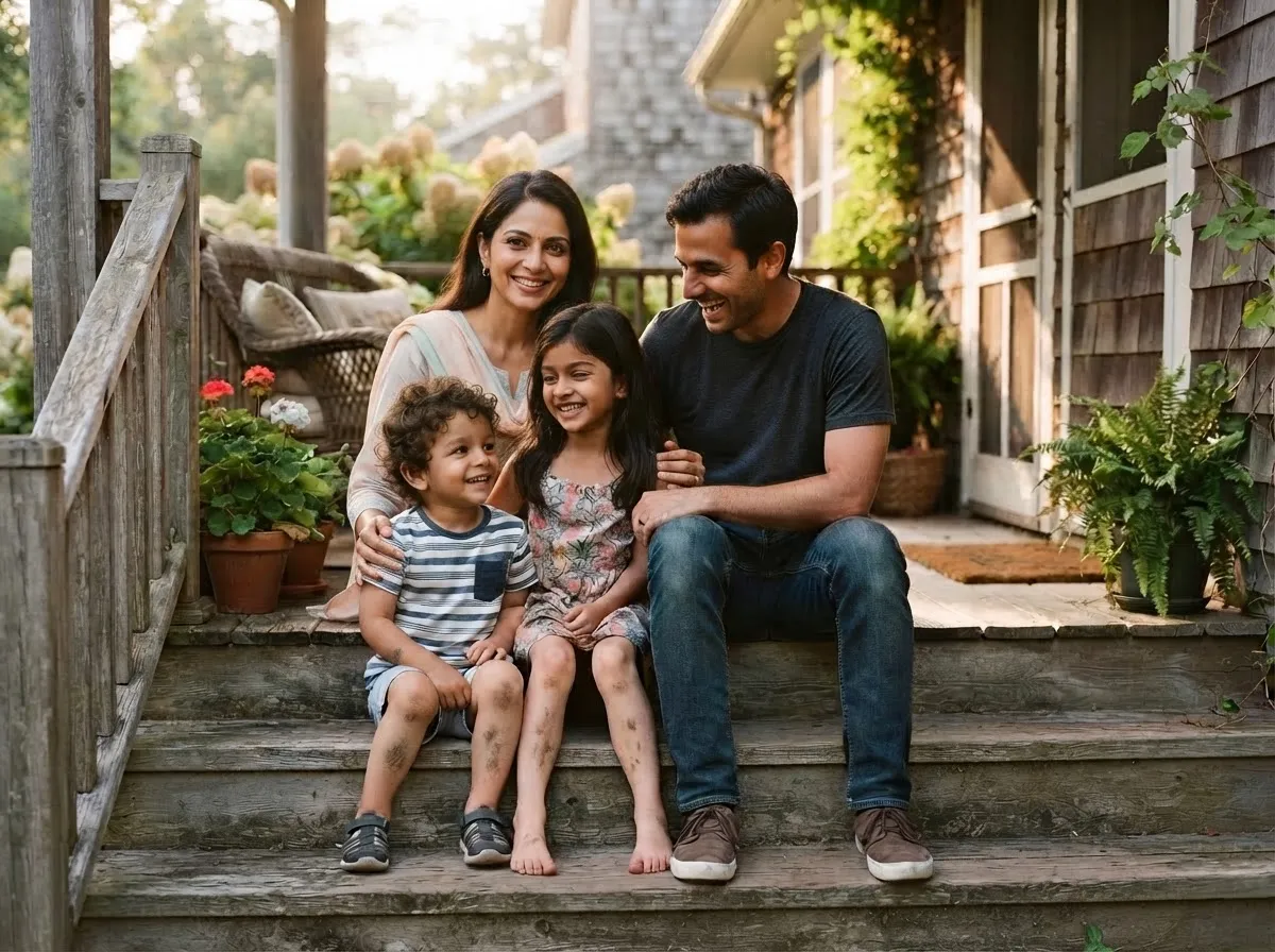 Illustrative family photograph